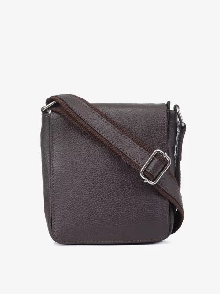 Кожаная сумка через плечо Inbag коричневая