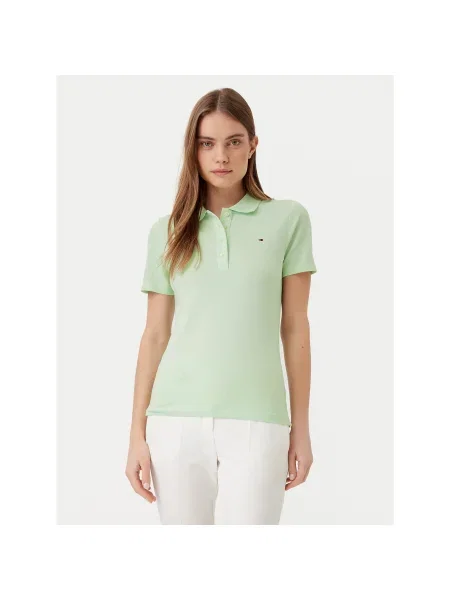 Tommy Hilfiger Pólóing Slim Fit zöld