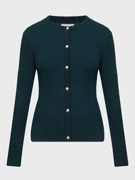 Трикотажний міні кардиган Gant зелений