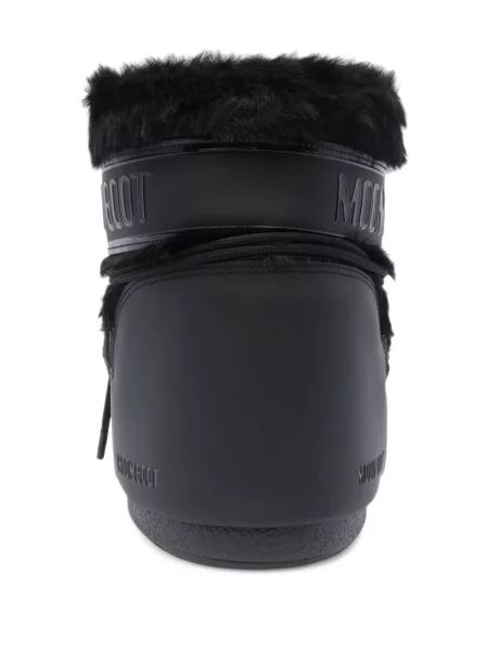 Botine Moon Boot cu șireturi din dantelă negru