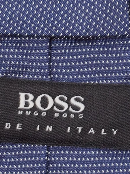 Cravată Boss de mătase cu legături albastru