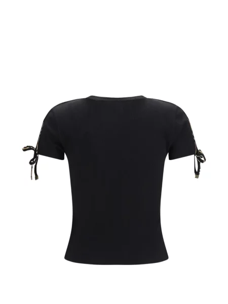 Tricou Burberry din dantelă negru