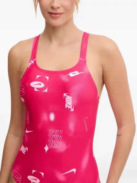 Slip de baie Nike alergare cu autograf cu glugă roșu