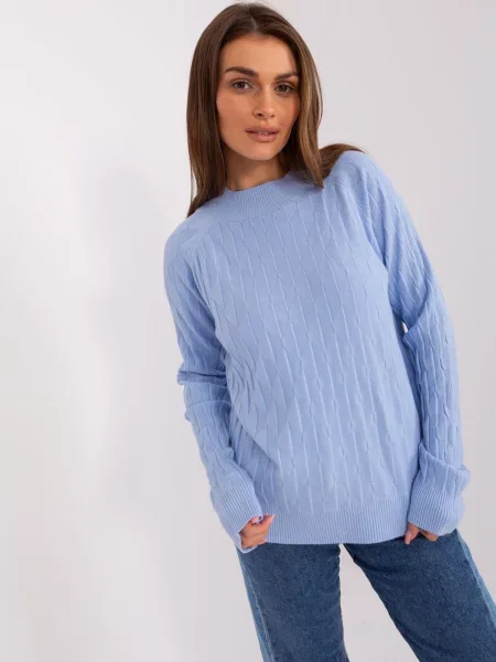 Pulover Fashionhunters albastru