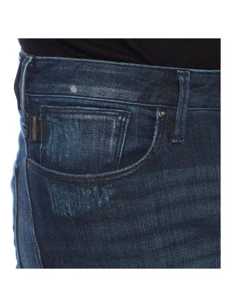 Pantaloni Emporio Armani albastru
