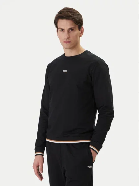 Homewear dukserica BOSS Iconic Sweatshirt crna