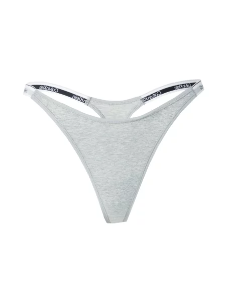 Calvin Klein Underwear Tanga gri / negru alb