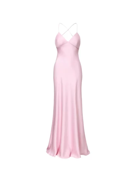 Rochie de satin Il Volo din satin roz
