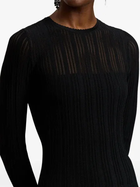 Плисирана костюм макси рокля Ralph Lauren Collection черно