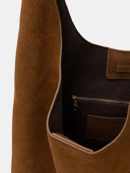 Calvin Klein Hobo táska | hasított bőr barna