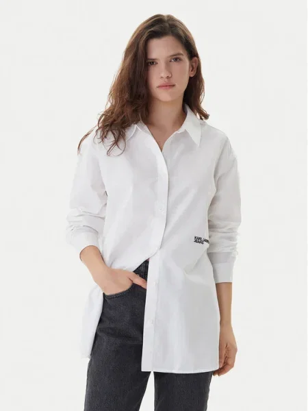 Karl Lagerfeld Jeans Cămașă alb