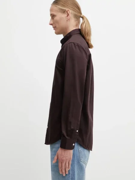 Carhartt Wip Košile Madison Regular Fit tmavě hnědá