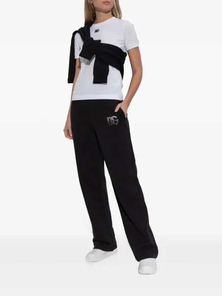 Tricou Dolce & Gabbana cu broderie alb