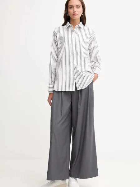 Сорочка Lacoste relaxed класичний комір зелений