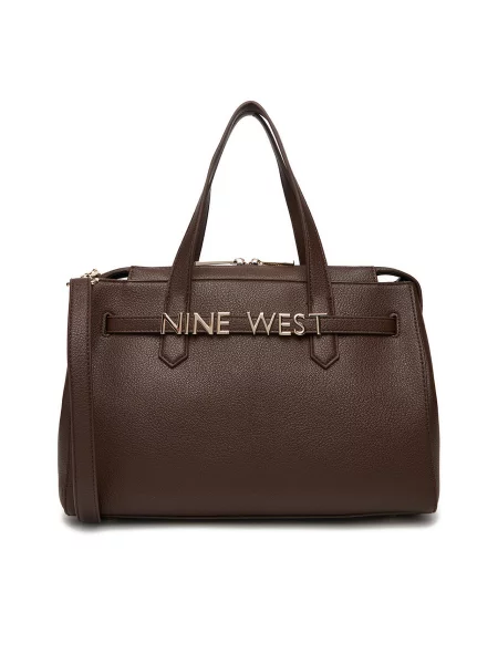 Τσάντα Nine West καφέ