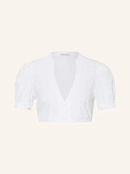 Heimatglück Tracht Bluzka Bawarska Romy Z Falbankami weiss biała