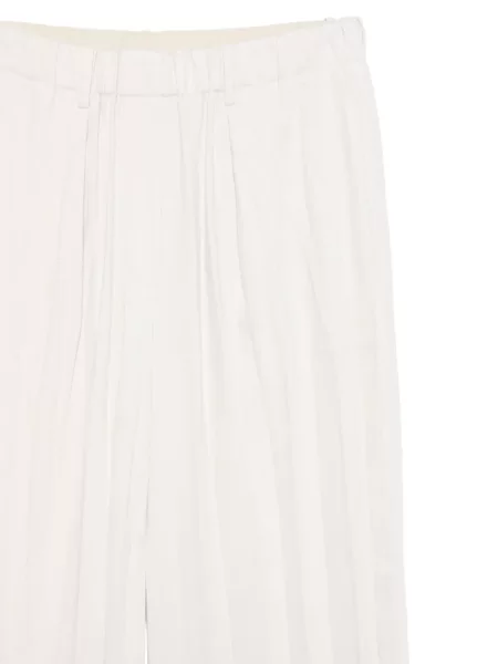 Pantaloni Alysi plisate alb