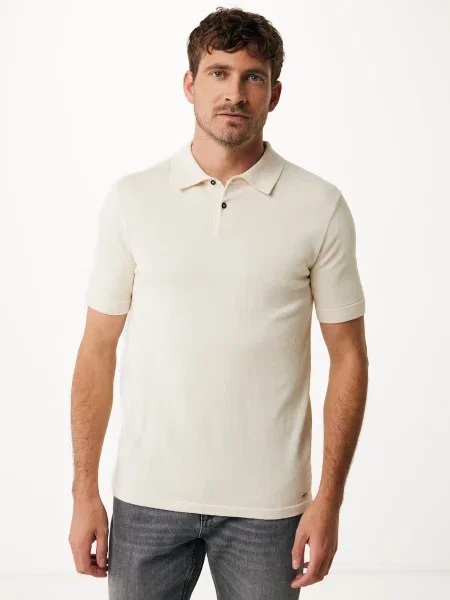 MEXX Tricou Giuseppe lână alb