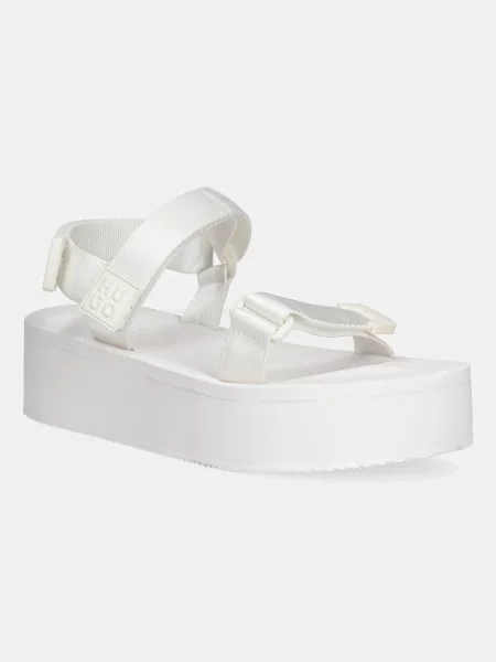 HUGO sandale Zaralyn cu platforma alb