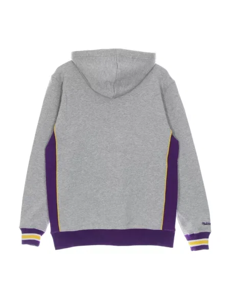 Ocieplana bluza z kapturem Mitchell & Ness polarowa szara