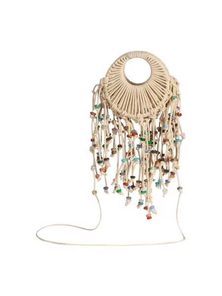 Torba Hibourama z kamieniami beżowa