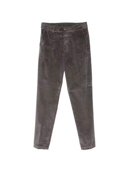 Pantaloni Eleventy de catifea cord maro