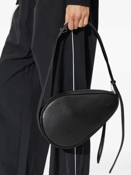 Geantă Lacoste din piele negru