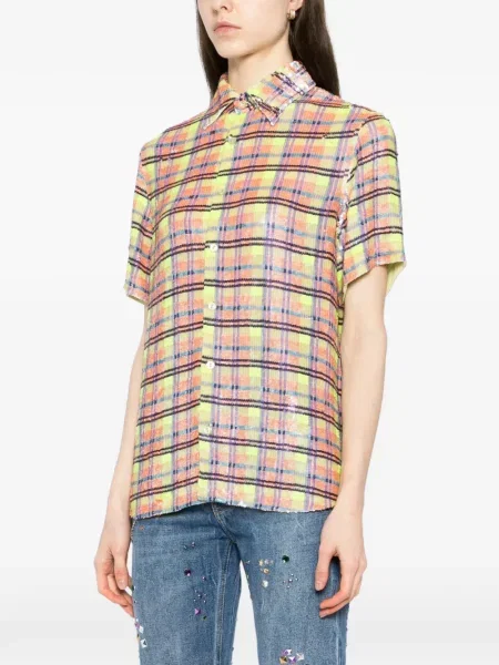 Koszula Ashish w kratkę żółta