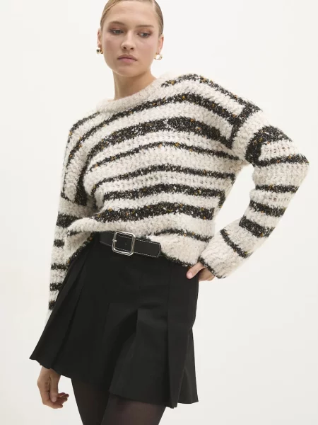 Пуловер с вълна Answear Lab от топла материя черно