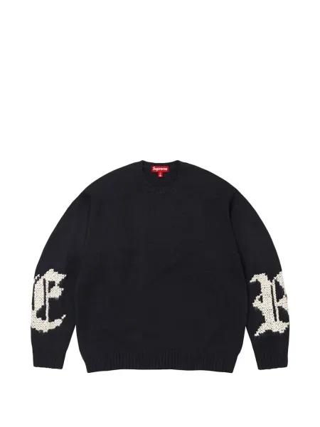 Pulover Supreme cu autograf negru