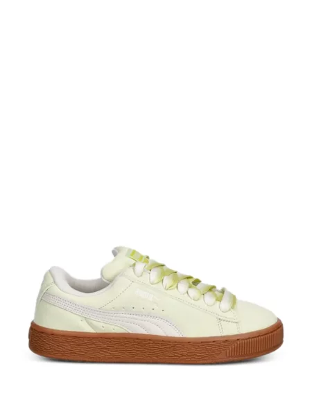 Sneakerși Puma Suede din piele de căprioară verde