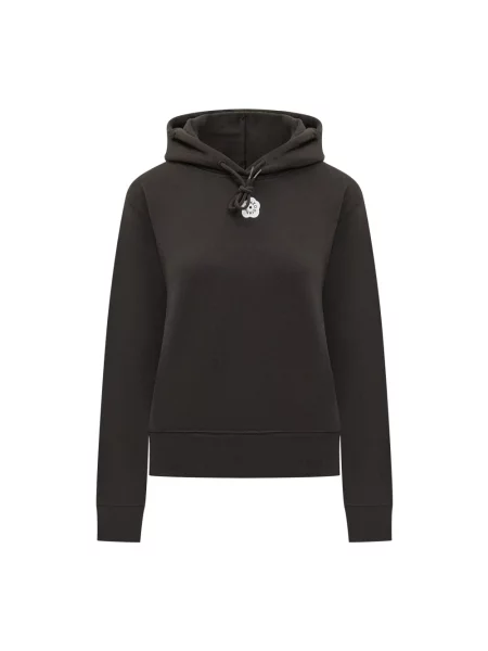 Bluza z kapturem Kenzo w kwiatki czarna