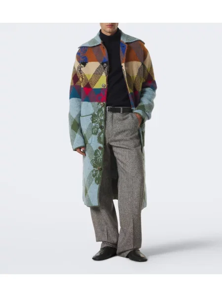 Lung cardigan Dries Van Noten de lână