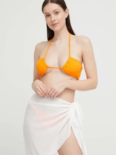Plavková podprsenka Roxy mírně vyztužený košík oranžová