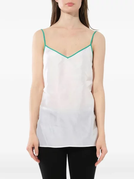 Top Pucci fără mâneci alb