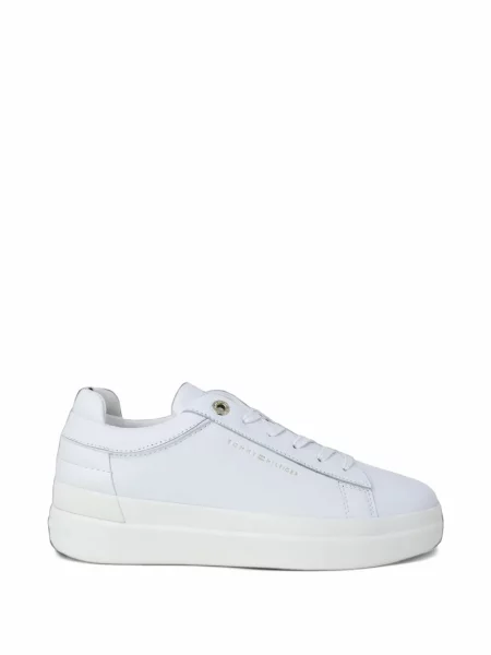 Kožni top Tommy Hilfiger bijela