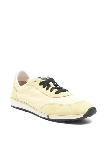 Sneakers Patrizia Pepe με κορδόνια με δαντέλα κίτρινο