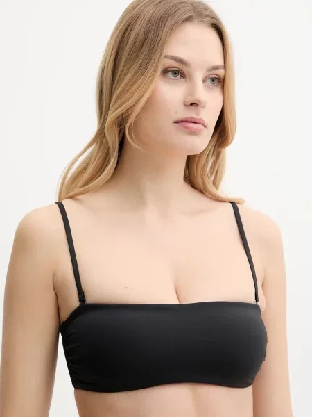 Calvin Klein biustonosz kąpielowy lekko usztywniona miseczka czarny