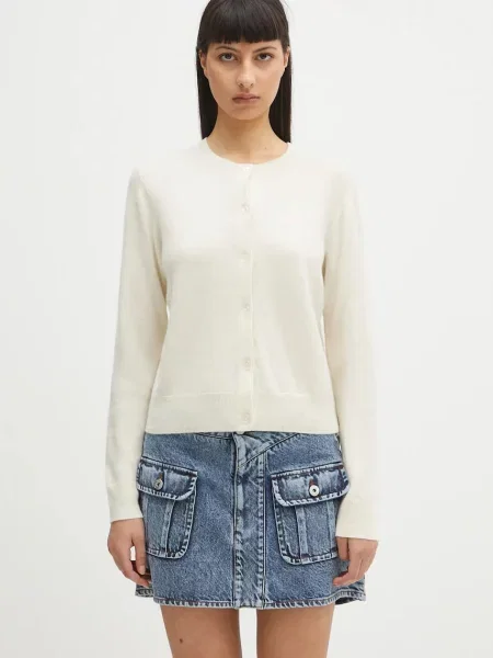 Samsoe Samsoe cardigan din lână SABOSTON light gri