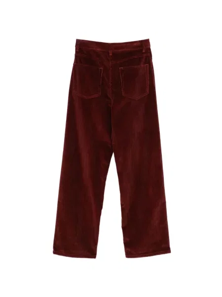 Pantaloni Róhe de catifea cord roșu