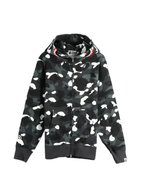 Hanorac cu glugă A Bathing Ape® cu imagine cu model camuflaj negru
