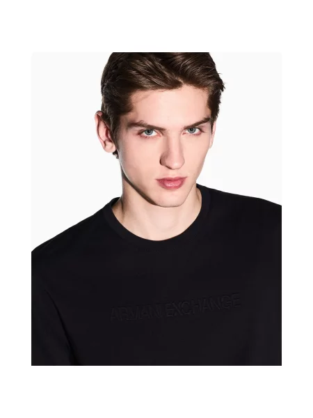 Armani Exchange tricou pentru bărbați din negru