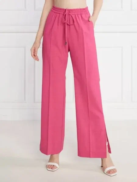 MAX&Co. Pantaloni cu adaos de lână roz