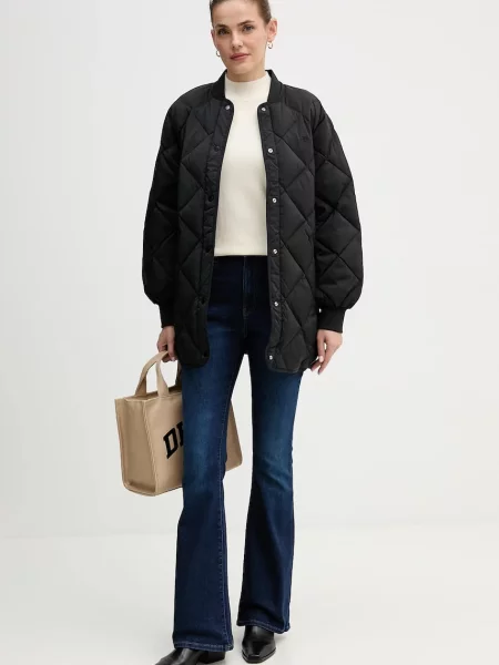 Calvin Klein Jeans kurtka puchowa przejściowa oversize czarny