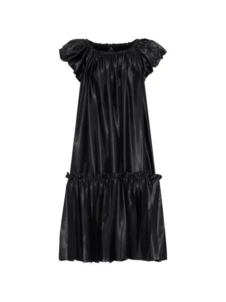 Rochie midi Noir Kei Ninomiya din satin negru