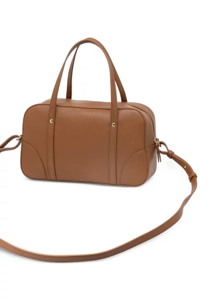 Shopper táska Armani Exchange autogrammal barna