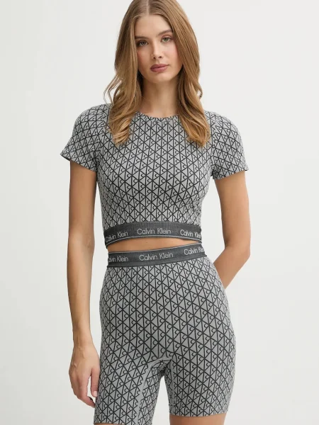 Calvin Klein Underwear Homewear majica kratkih rukava siva