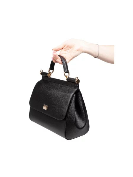 Torebka Dolce And Gabbana skórzana czarna