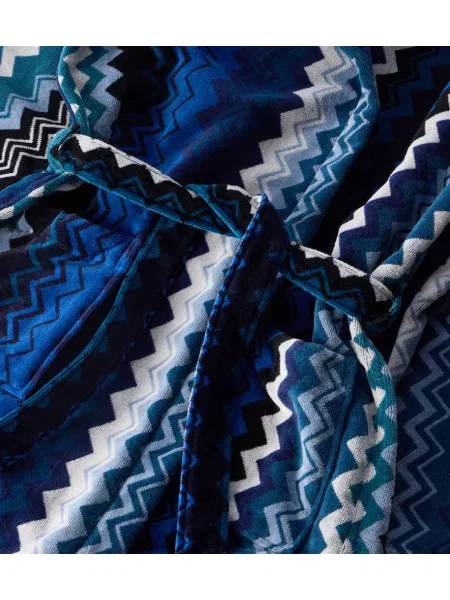 Szlafrok Missoni Home niebieski