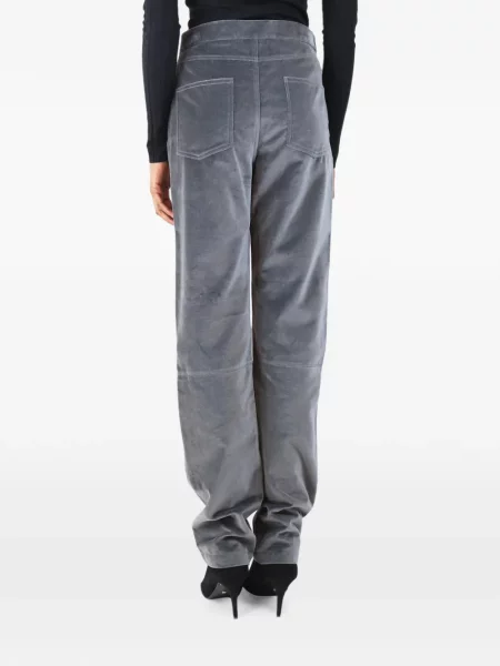 Decupat pantaloni Wrong Generation de catifea gri